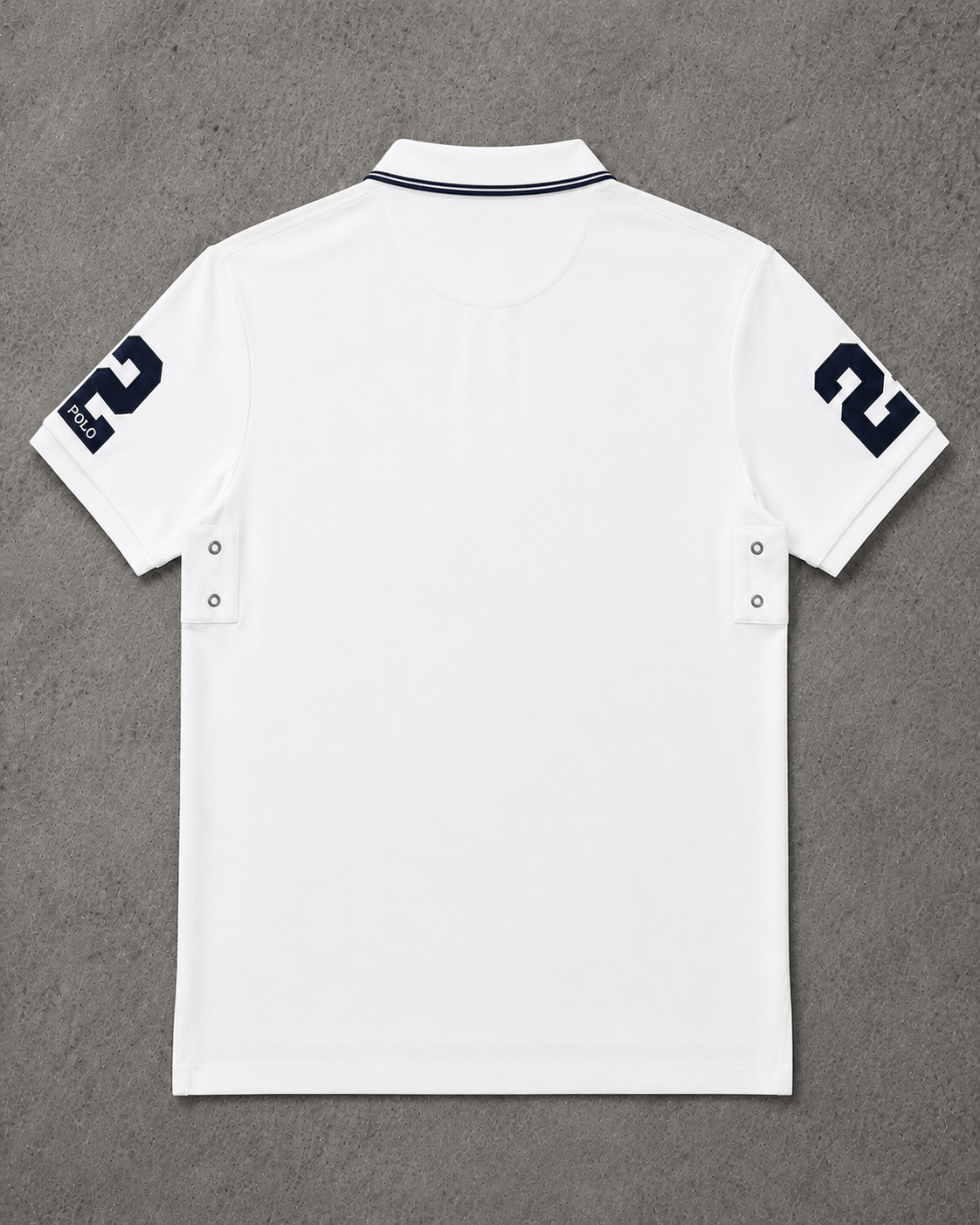 Barcelona White polo back photo