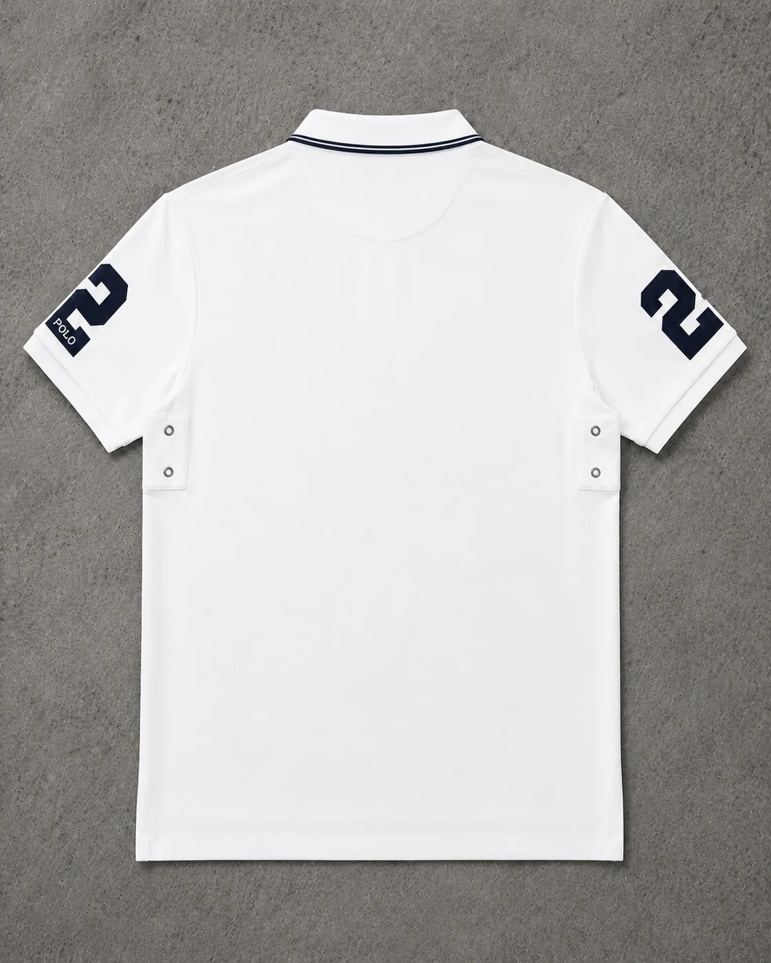 Barcelona White polo back photo
