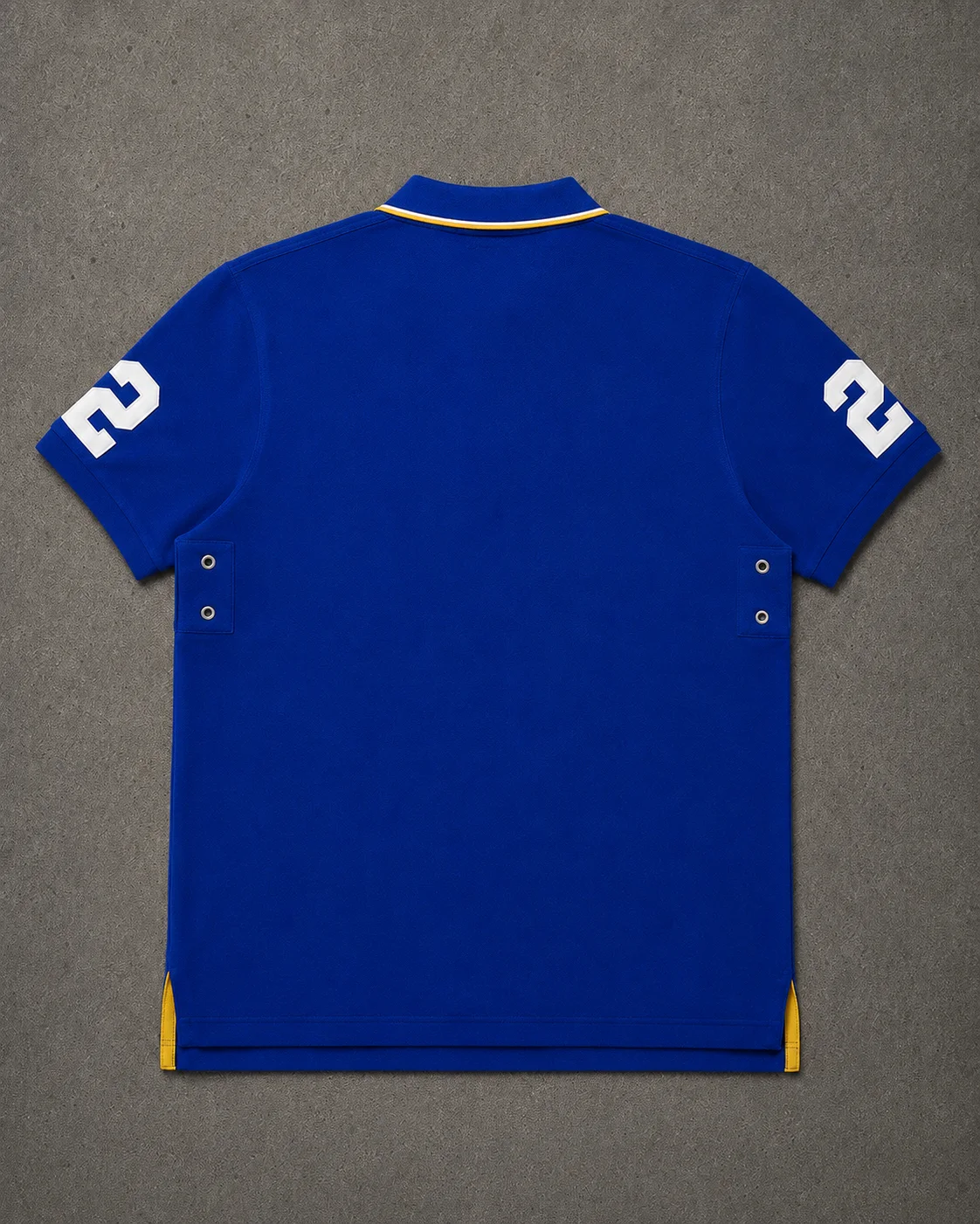 Madrid Blue polo back photo
