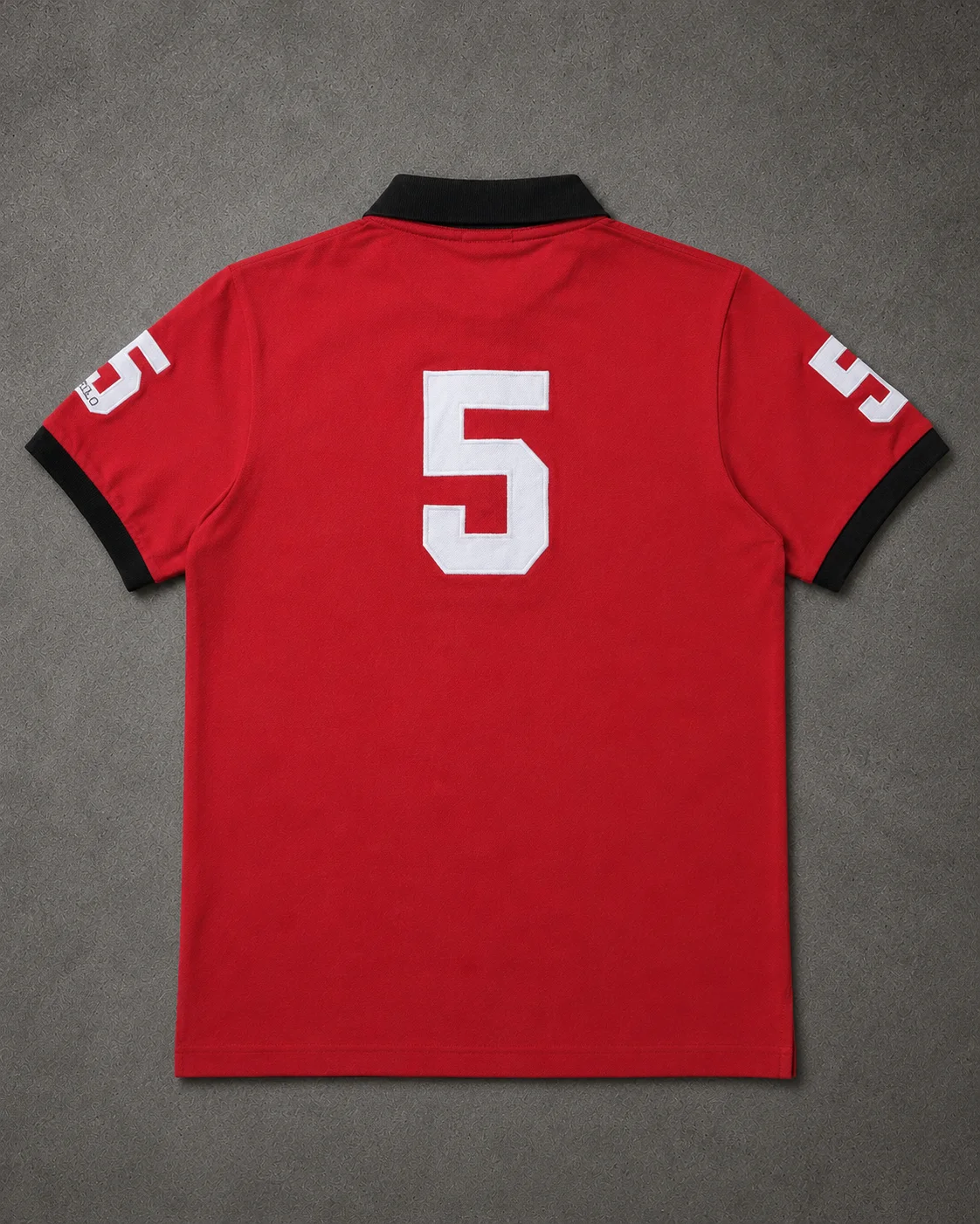 Milan Red polo back photo